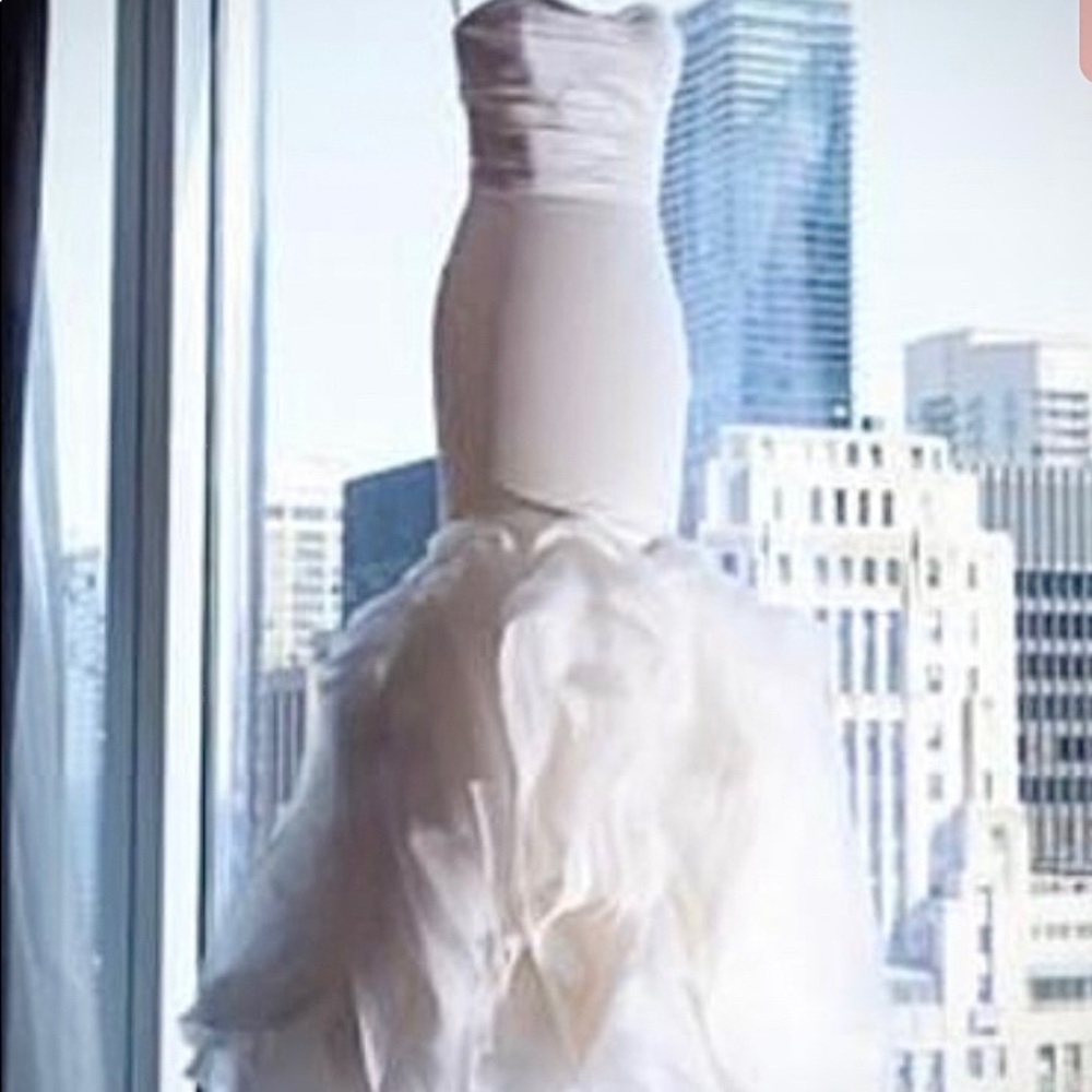 Vera Wang Ethel wedding dress with custom rhinestone belt. Size 8!